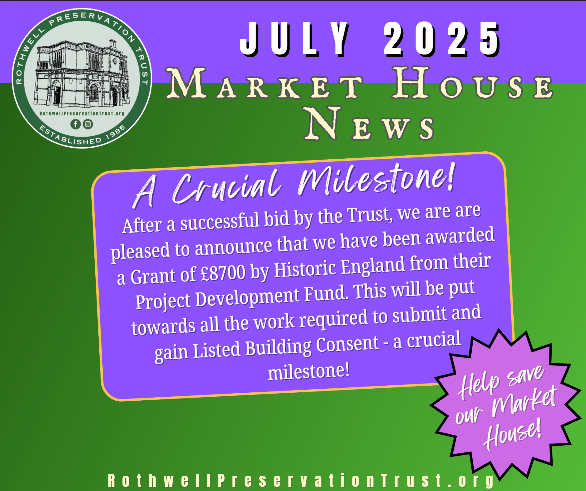 You are currently viewing The Market House – July 2025 News